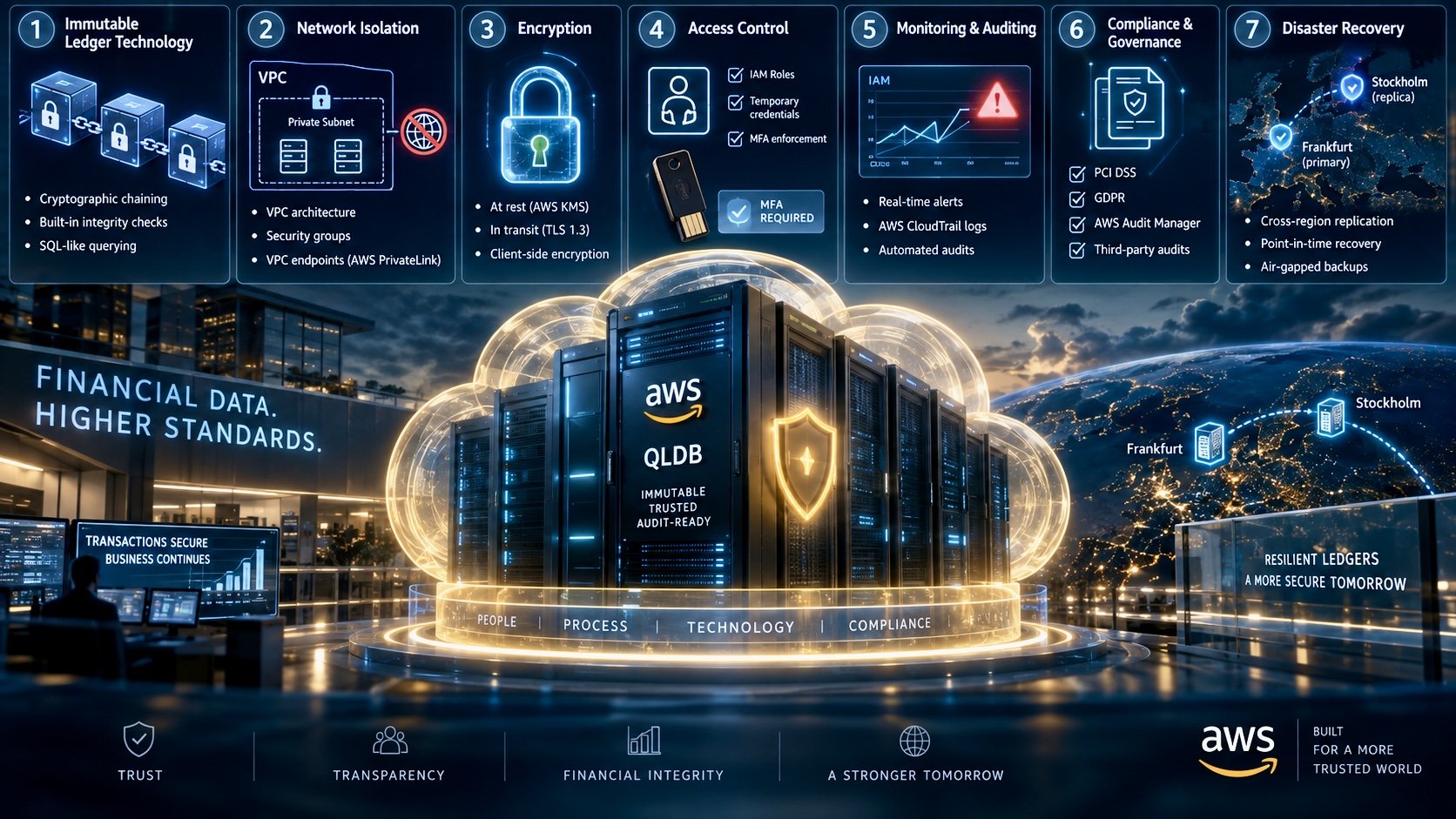 Security and integrity - layered protection of financial data